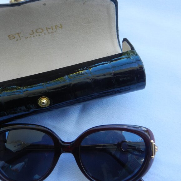 St John Vintage brown Tortoise Shell Sunglasses, by Marie Gray made in Italy! - Picture 7 of 16